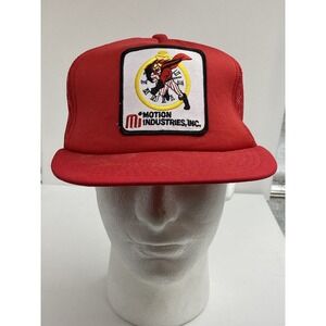 VTG Motion Industries Automotive Parts Supplies Hat Snapback OS Red Mesh Trucker